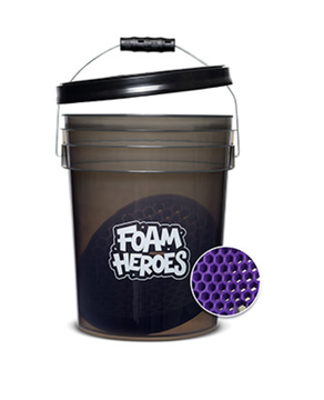 Foam Heroes Detailing Bucket ведро с сепаратором и крышкой для детейлинг мойки, 20л