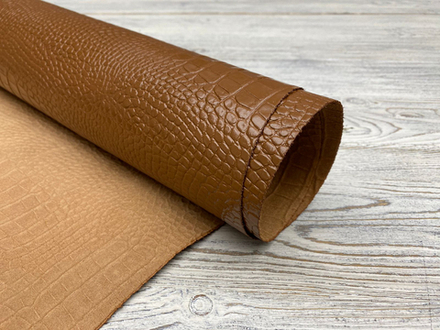 Crocco Caramel (0,9-1,1 мм), цв. Коричневый, натуральная кожа