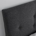 Кровать с мягкой обивкой и выдвижными ящиками - IKEA IDANÄS/IDANAS, 200х140 см, темно-серый, ИДАНЭС ИКЕА