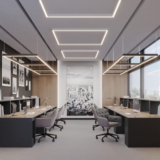 359603 OVER NT25 000 черный Светильник линейный светодиод. с переключ. цв. температуры IP20 LED 20W 220-240V 3000К\4000К\6000К FATTO