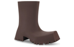 Balenciaga Trooper Rubber Boot Brown