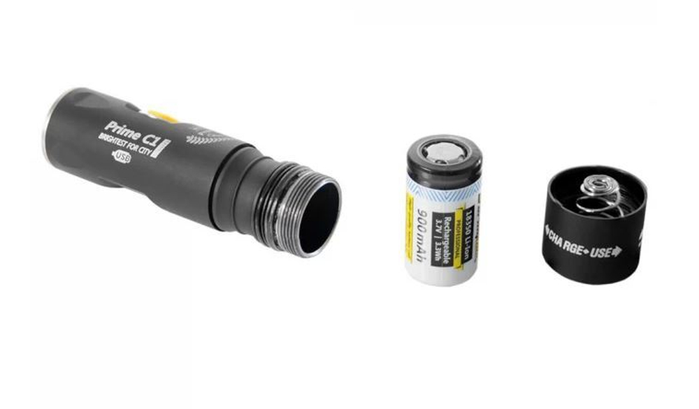 Фонарь EDC Armytek Prime C1 Pro Magnet USB XP-L, 970 lm, белый, до 165м, 1x18350, IP68, 58г DISC