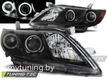 Передние фары ANGEL EYES BLACK для Toyota Camry V40