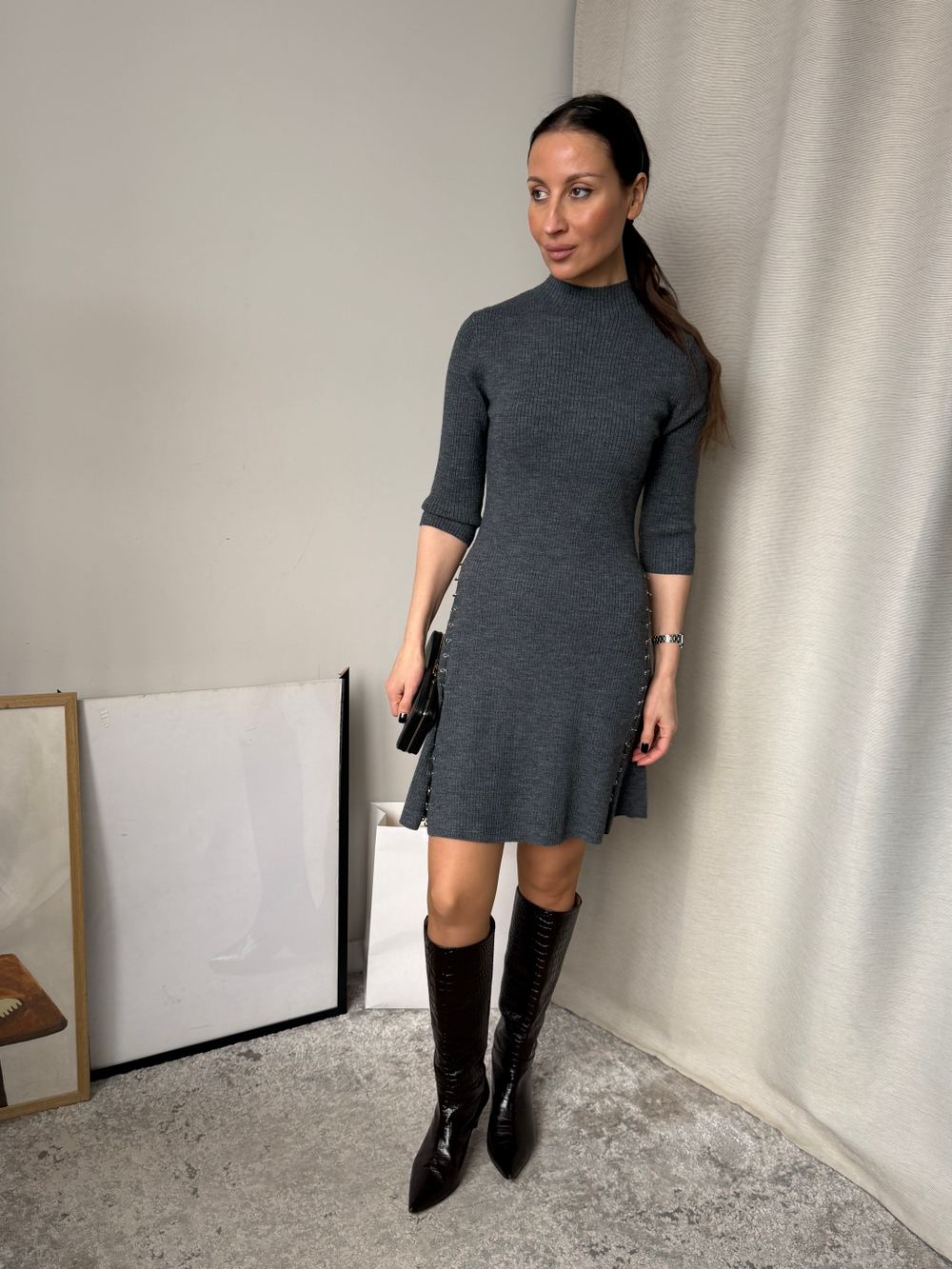 Шерстяное платье Maje, XS