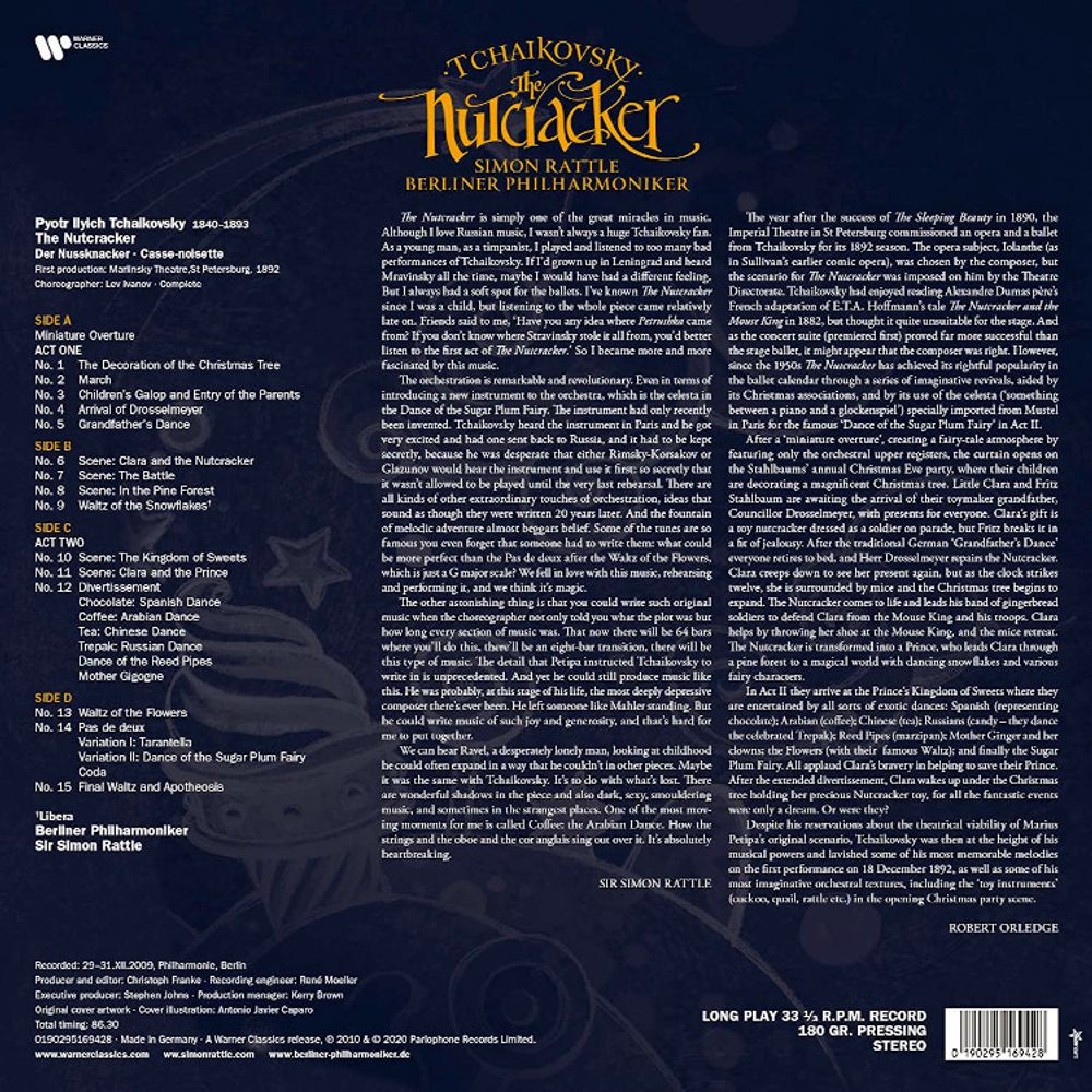 Tchaikovsky: The Nutcracker - Simon Rattle. Berliner Philharmoniker, 2 LP. П.И. Чайковский - Щелкунчик