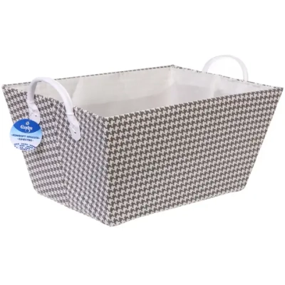 Коробка для хранения с ручками «ЭЛИНТ», цвет пастельно серый, 39*26*18см (лейбл Селфи)