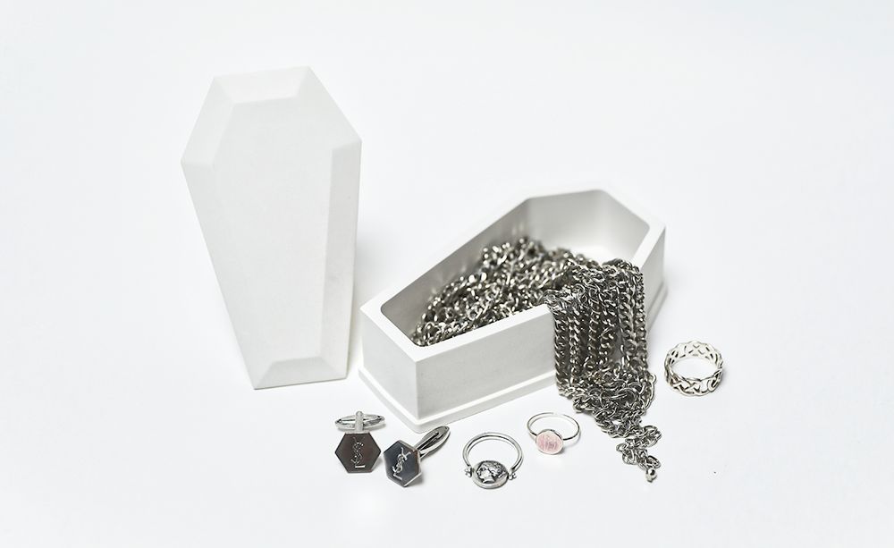 Аксессуар Great Russian Wall Шкатулка Гроб Белая