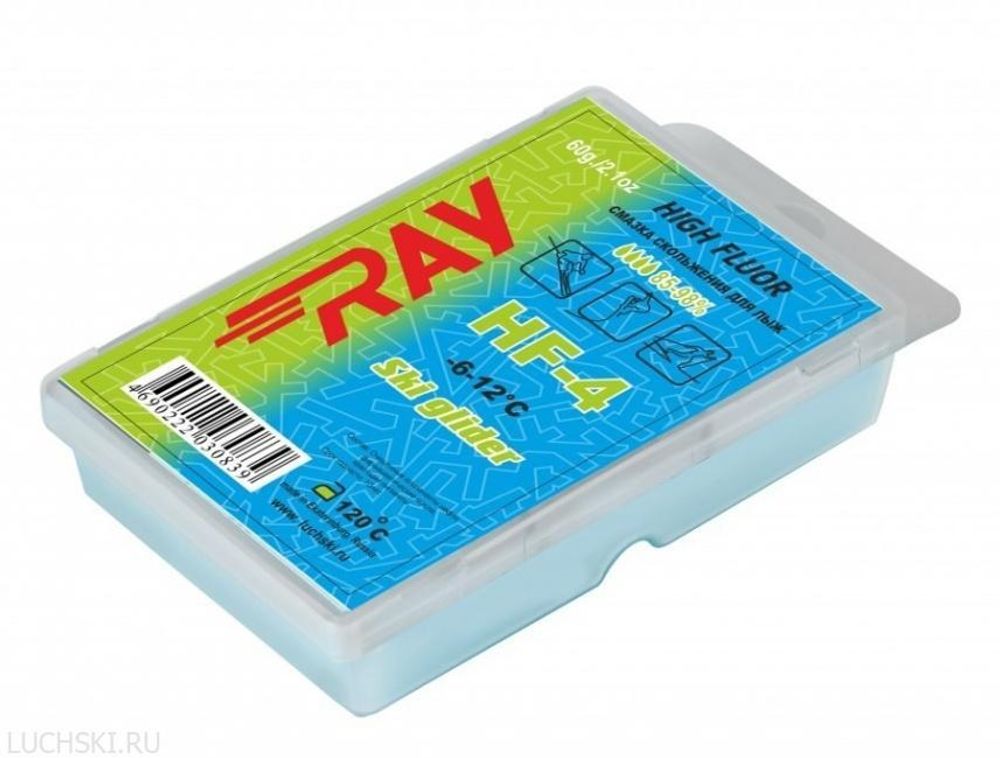 Парафин RAY High Fluor (-6-12 C) 60 гр арт. HF4