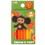 Свечи для торта «С Днем Рождения», Чебурашка