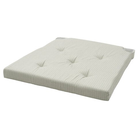IKEA JUSTINA  (ИКЕА ЙУСТИНА)  -  Подушка для стула, светло-зеленая, 42/35x40x4 см