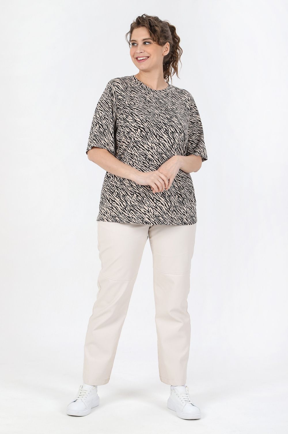 Футболка Кутюр Виотекс ЗЕБРА БЕЖЕВАЯ