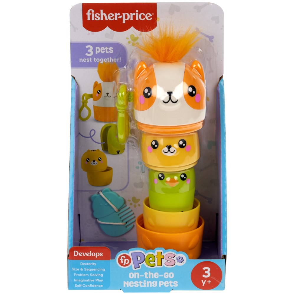Fisher Price HXP17 — Игровой набор Fisher-Price Зверюшки-складыши для сборки — фото 1