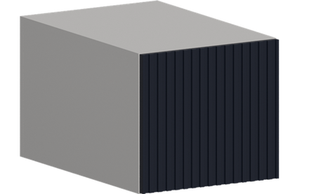 Кухня Модуль ШВГ 410 Графит / Индиго софт