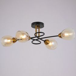 Люстра на штанге ILLUMICO Celeste IL8263-4COU-79 BK GD Celeste