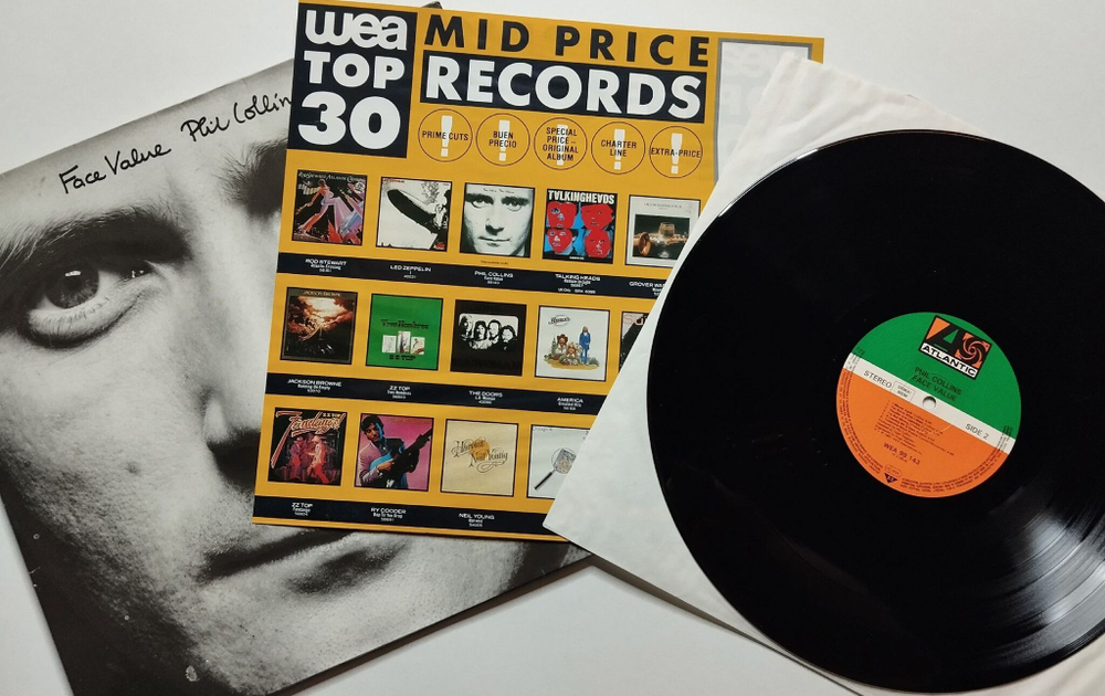 Винтажная виниловая пластинка LP Phil Collins Face Value (Germany 1981)