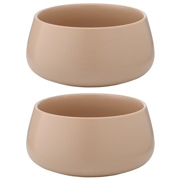 Набор из двух салатников бежевого цвета из коллекции essential, 800 мл