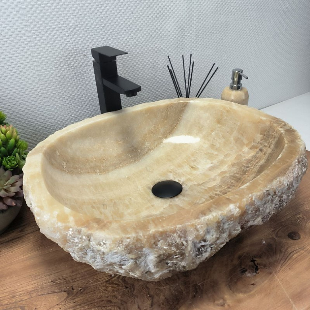 Раковина из оникса Erozy Yellow EO-62624 (53*43*15) 0099