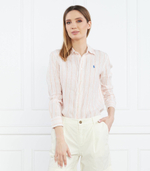 Льняная рубашка POLO RALPH LAUREN - оранжевый(211910644)