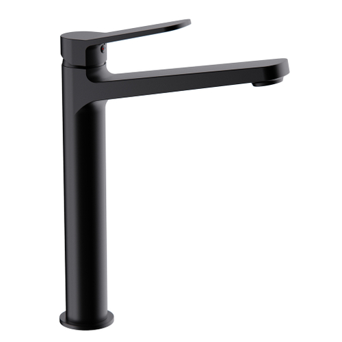 Смеситель для раковины 35к F1062-2 FRAP (высокий, литой, п/гайку, ЧЕРНЫЙ, латунь)