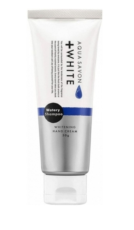 AQUASAVON Whitening Hand Cream - осветляющий крем для рук с ароматом японского шампуня