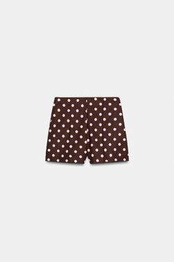 ZARA ШОРТЫ С ВЫСОКОЙ ПОСАДКОЙ, РАЗНОЦВЕТНЫЙ