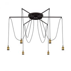 Citilux Эдисон CL451261 Люстра паук Венге Бронза
