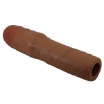 Коричневая насадка на пенис Kylian - 20,5 см.