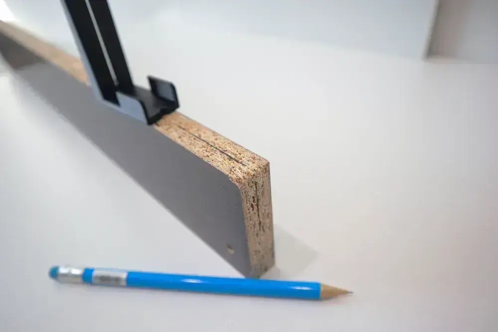 Кондуктор, шаблон разметки центра 16 мм ЛДСП+бонус прямой шаблон