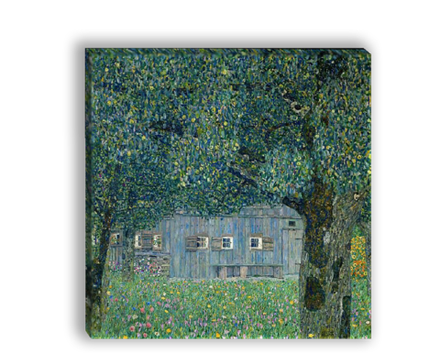 Картина для интерьера "Имение в верхней Австрии", художник Климт, Густав, печать на холсте