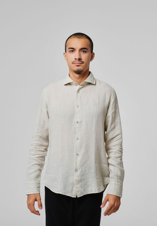 Рубашка мужская Лен BEIGE