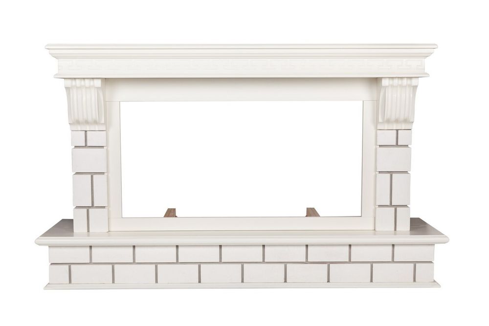 Портал каминный из МДФ RealFlame Stone 36 WT, под очаги Joker 36 и Flash 36