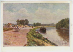 Почтовая открытка СССР - А.П. Боголюбов - Пейзаж. Этюд