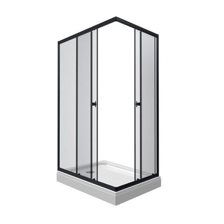 Душевой уголок Triton Вента 100x80 (черный)