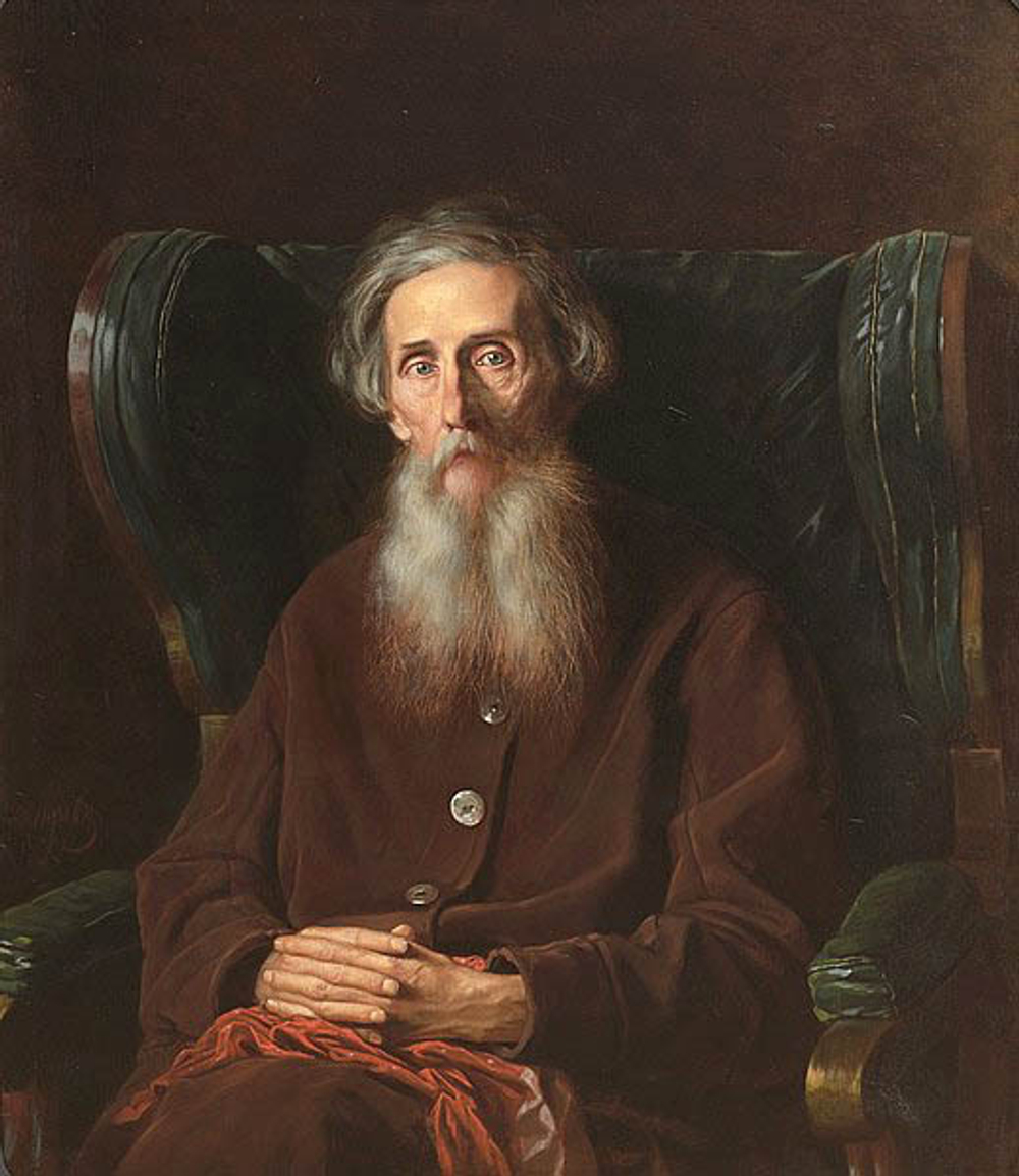 "Портрет В. И. Даля", Перов Василий Григорьевич, картина (репродукция), Настене.рф