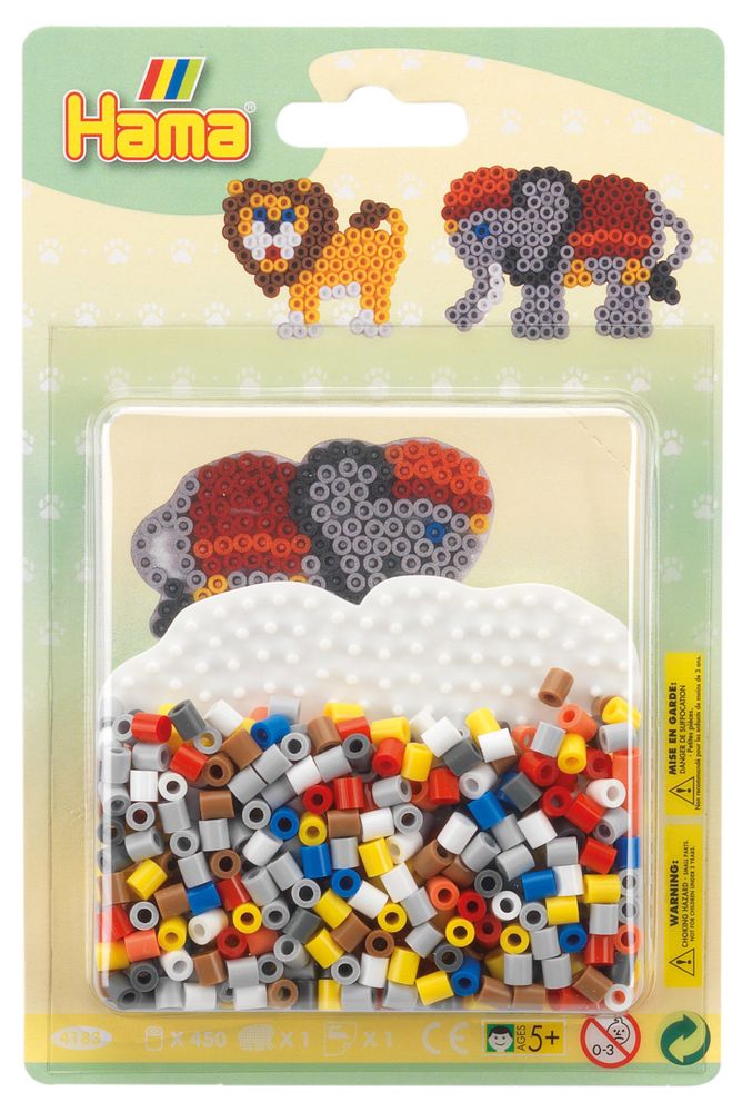 Hama Набор термомозаики Midi 450 шт + Слоник (4183)
