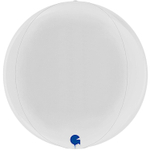Шар фольгированный Сфера 3D 38 см (Белый)