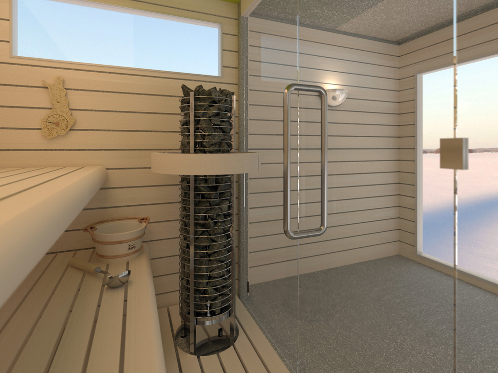 SAWO Электрическая печь TOWER вертикальная, круглая, 9 кВт, TH5-90Ni2-P, выносной пульт (встроенный блок мощности, пульт покупается отдельно)