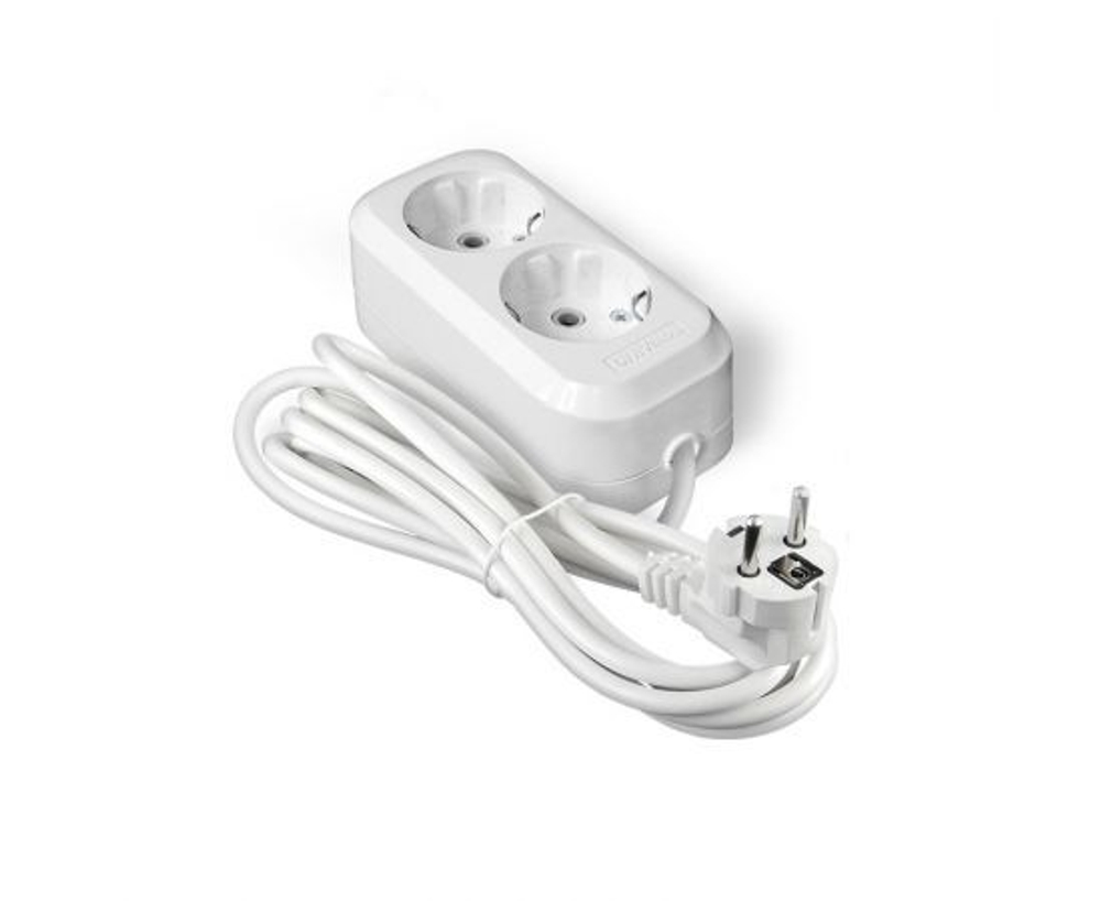 Удлинитель 2х3м с заземлением IP20 Е-302А ПВС 3х1.5 Universal 1719