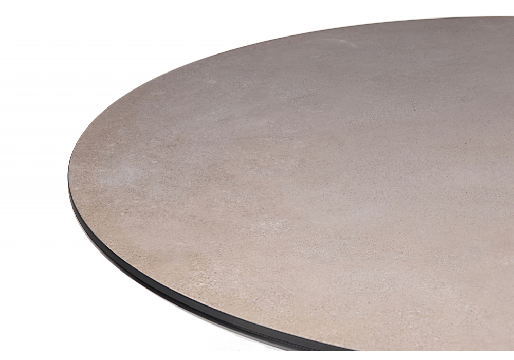 Керамический стол Woodville Барел 110 avenue grey sahara, черный