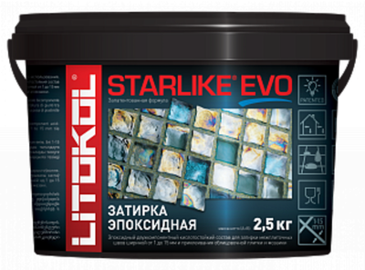 Затирка STARLIKE EVO Цвет: S.210 GREIGE 2,5 кг, Litokol