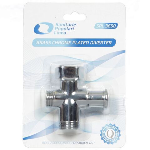 Дивертер для смесит, латунь, вытяжной, блистер, SPL, SPL 3650