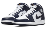 Jordan 1 Mid White Metallic Gold Obsidian GS