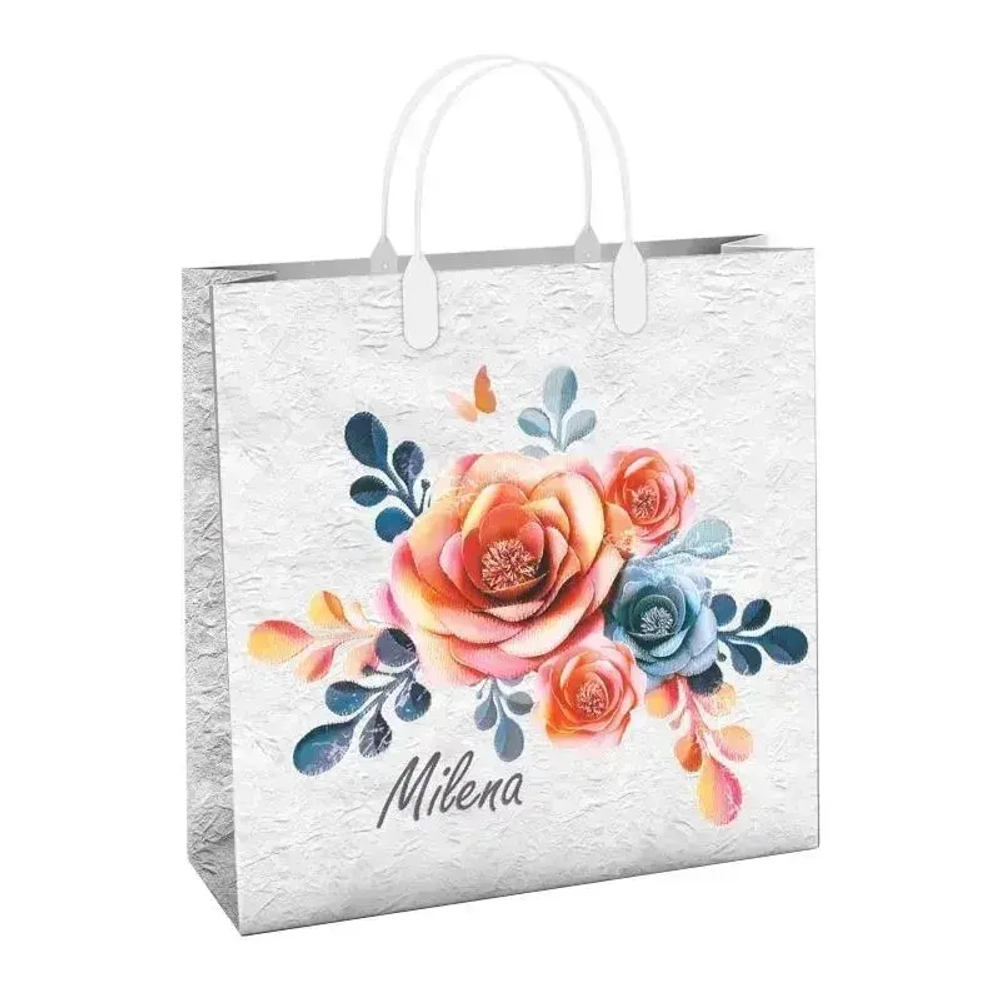 Пакет подарочный 30+10см Из мягкого пластика(Милена) Интерпак (х1)