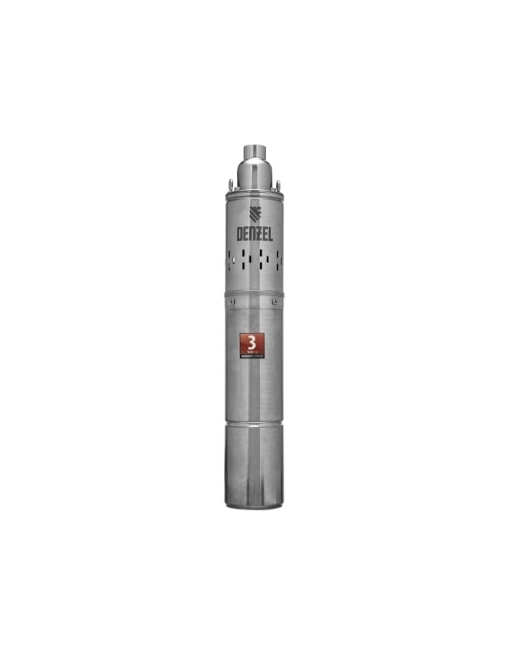 Скважинный насос Denzel Скважинный насос DWS-4-100, винтовой, диаметр 4", 800 Вт, 1700 л/ч, напор 100 м [97252]