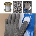 Перчатка кольчужная пятипалая красная Китай