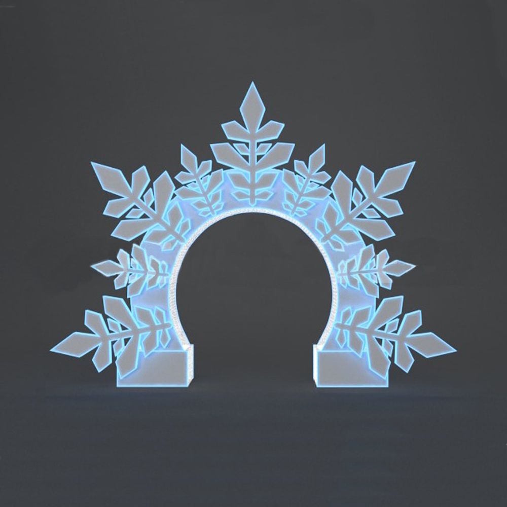 Светодиодная конструкция "Арка - Снежинка"
