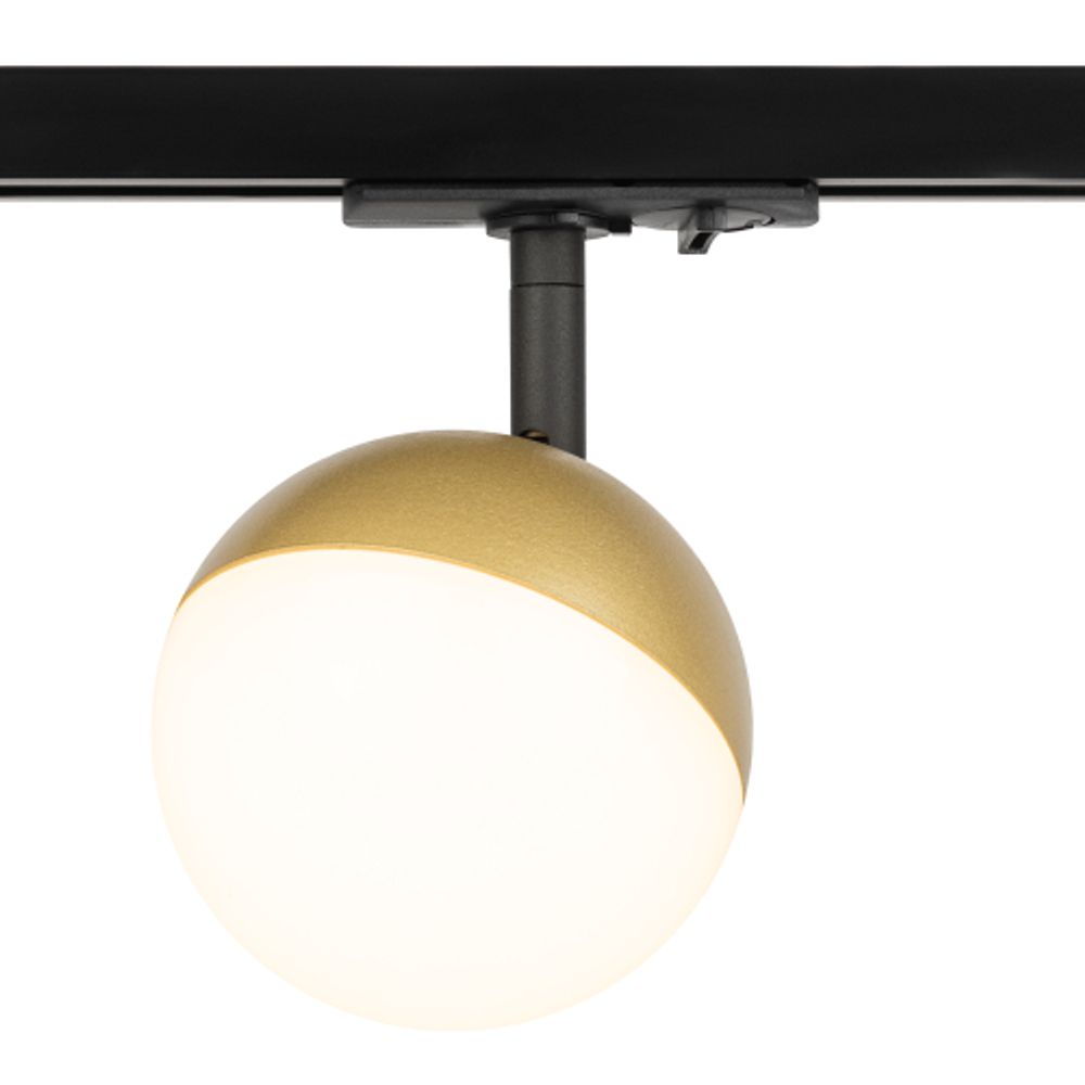 Трековый светильник однофазный ЭРА Round TR42-GX53 MG под лампу GX53 матовое золото | Однофазные светильники под лампу