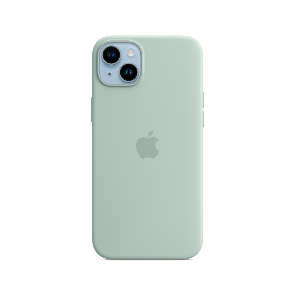 Силиконовый чехол с поддержкой MagSafe Apple Silicone Case для iPhone 14 Plus, Succulent (Агава)