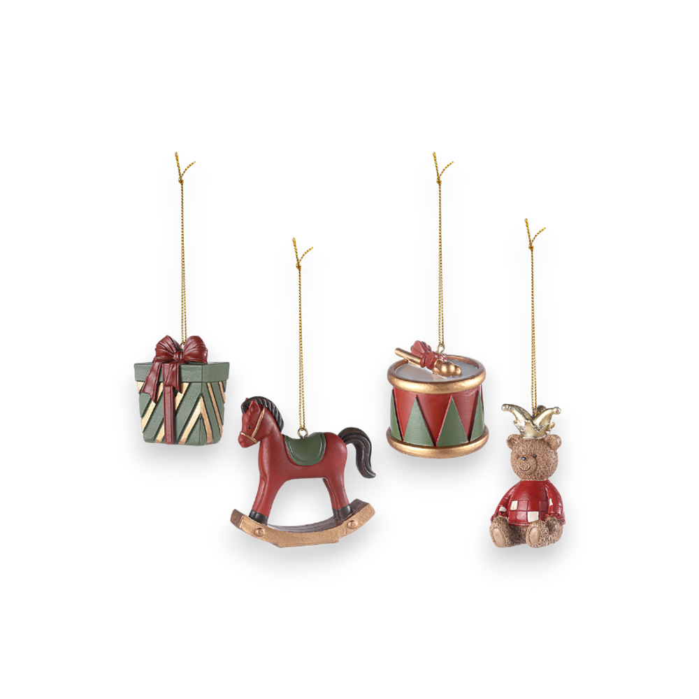 Набор ёлочных украшений Classic Christmas Charm 4 шт.