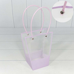 Пакет подарочный 20х17х10см Ваза для цветов (Сиреневый)